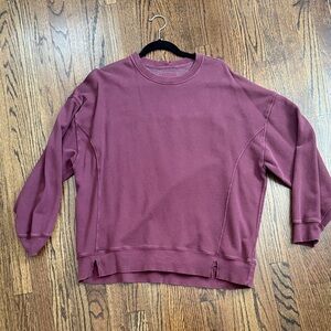 Aerie Womens plum crew neck sweatshirt